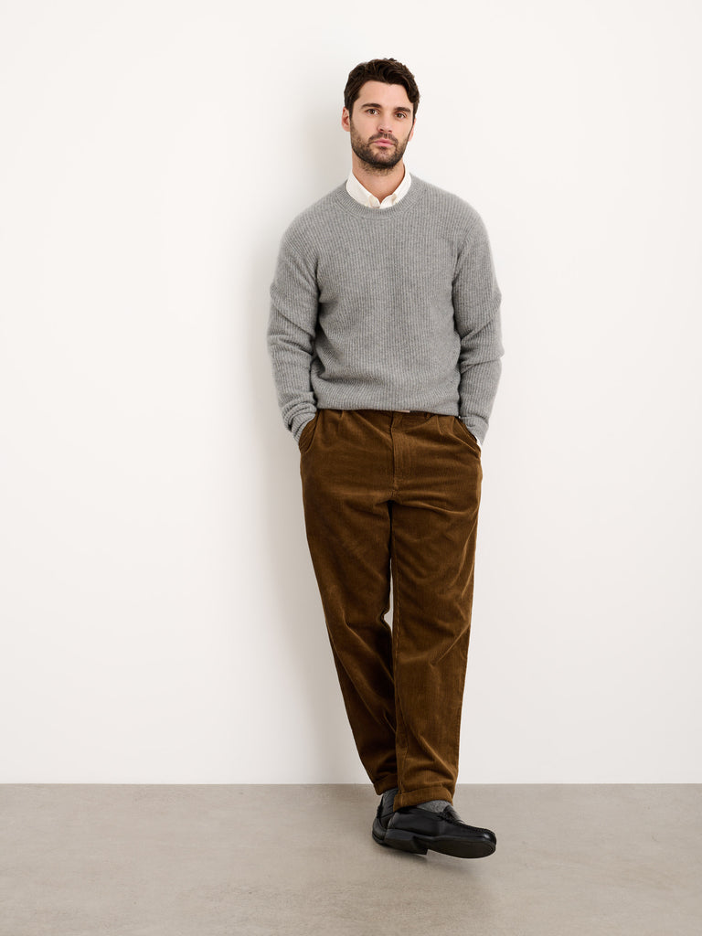 Standard Pleated Pant in Corduroy (Long Inseam)