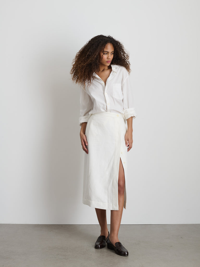 Madeline Skirt In Twill – Alex Mill