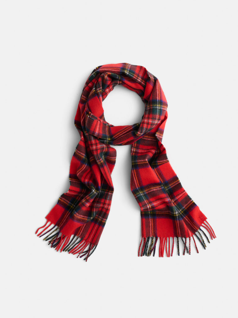 Joshua Ellis Cashmere Tartan Scarf in Royal Stewart – Alex Mill