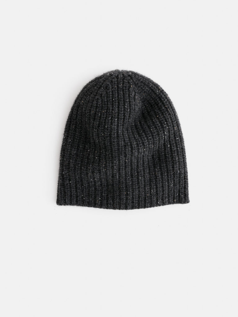 Donegal Bobble Beanie Hat - Charcoal