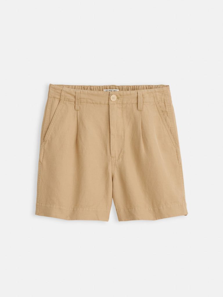 Pleated Shorts in Twill – Alex Mill