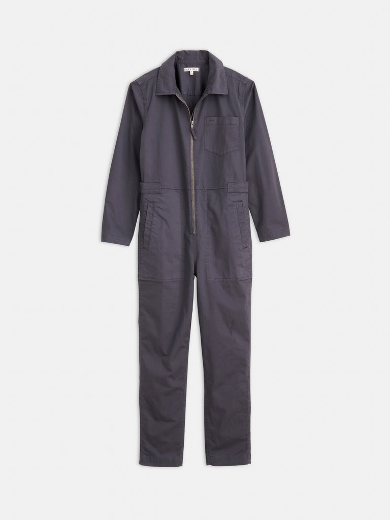 Standard Zip Front Jumpsuit in Cotton Twill