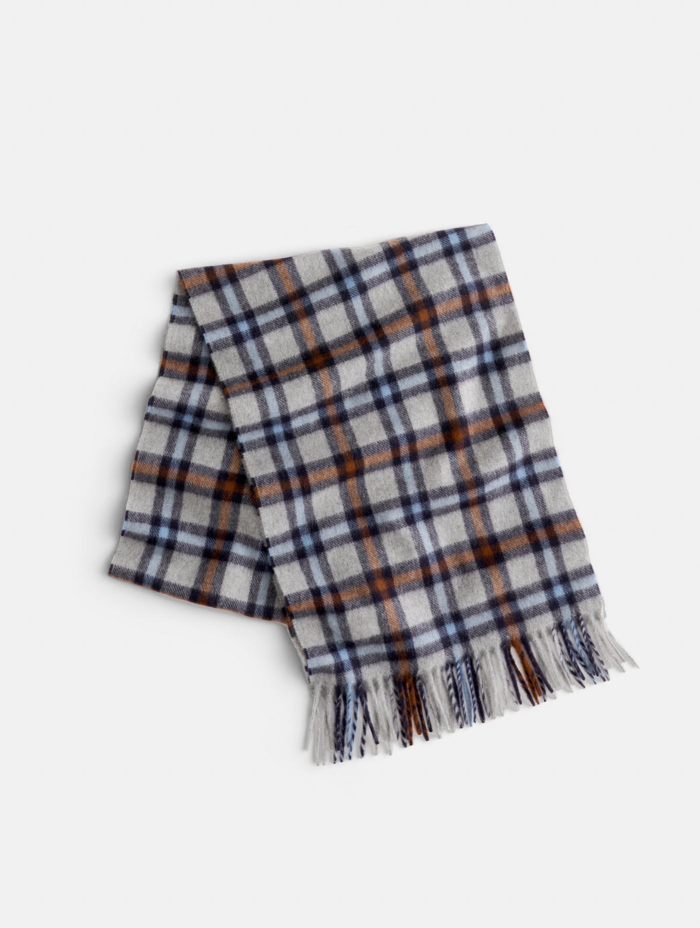 Joshua Ellis Cashmere Tartan Scarf in Saltaire