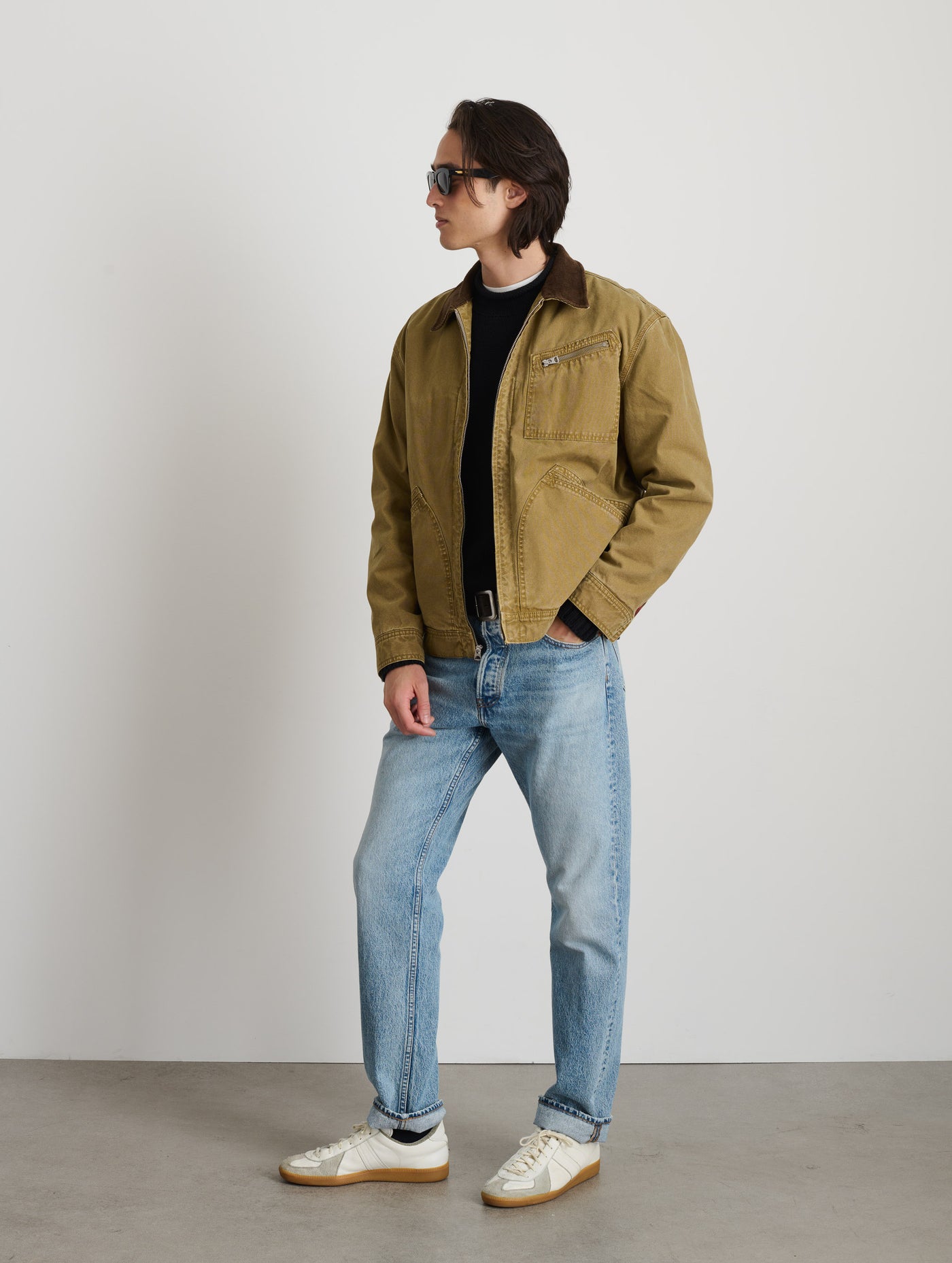 Miller Zip Jacket in Canvas – Alex Mill