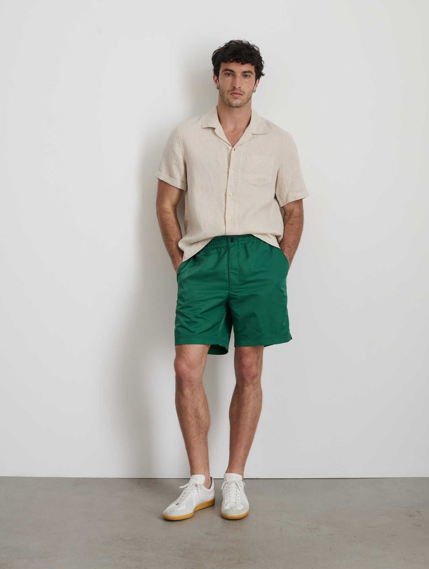格安最安値ennoy Nylon Shorts(GREEN) L パンツ