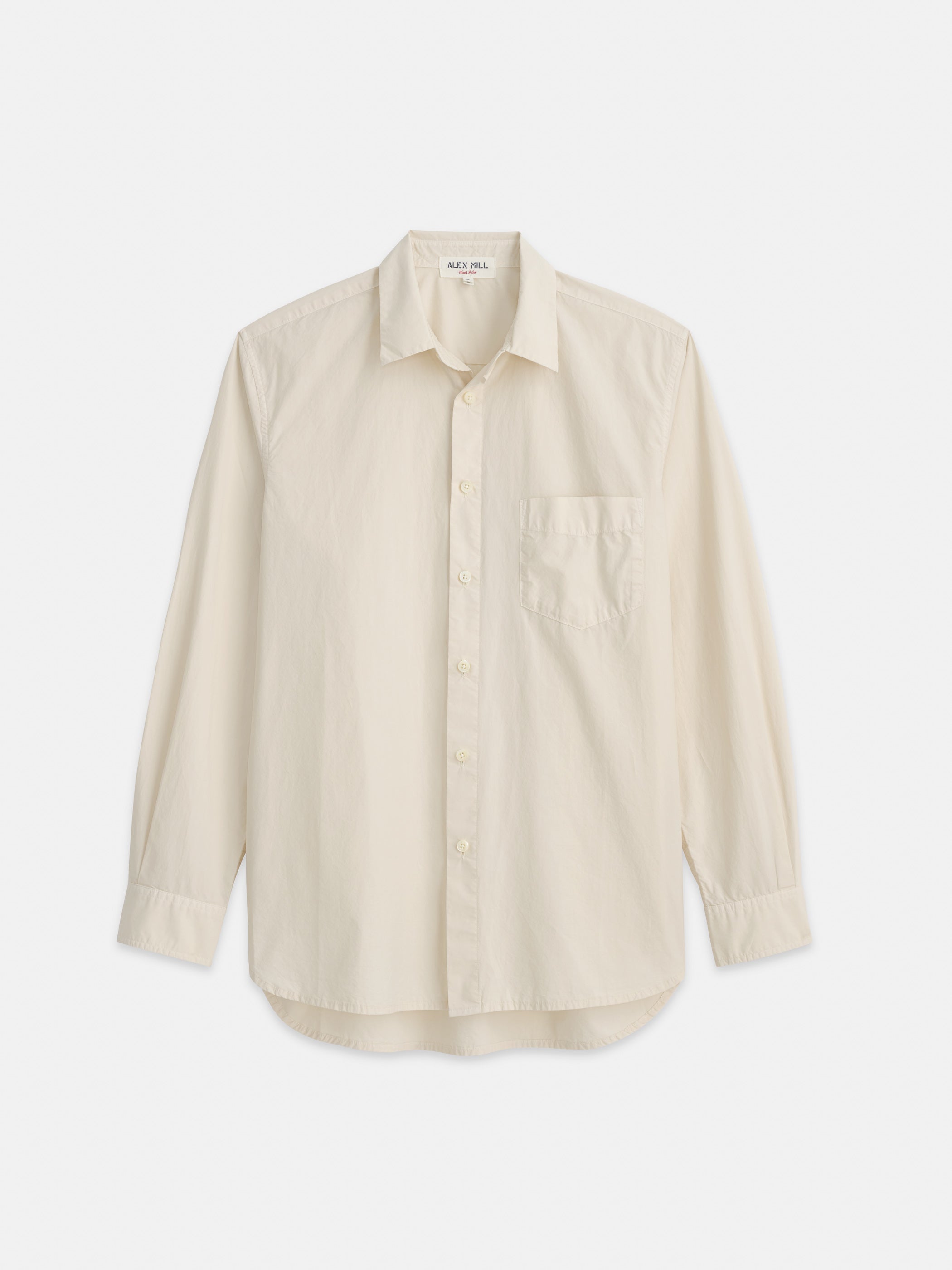 ALEX MILL RUFFLE SHIRT PAPER popular COTTON