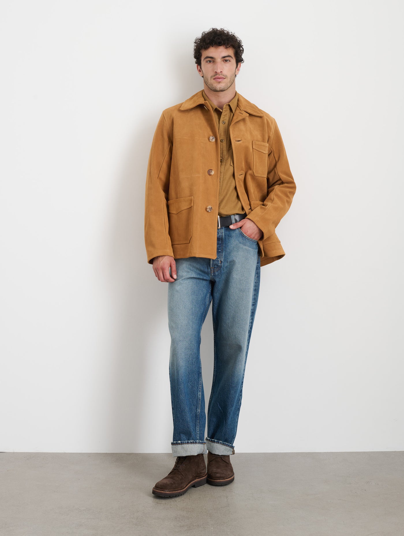 Owen Barry x Alex Mill Work Jacket in Suede