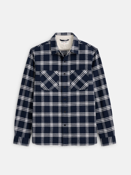 Chore Shirt in Navy Plaid Flannel – Alex Mill