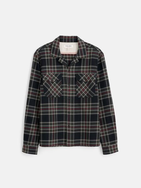 Alex Mill Plaid selling Half Button Plaid Flannel Cotton Pullover Blouse