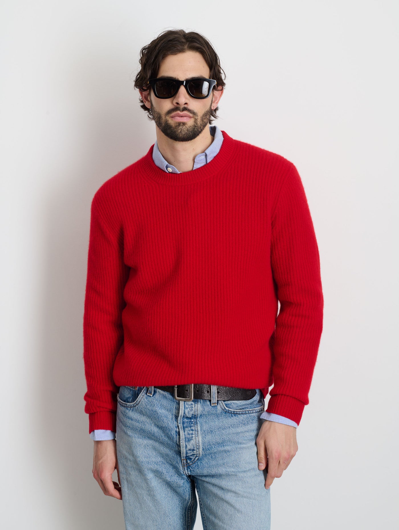 Jordan Sweater in Washed Cashmere Alex Mill