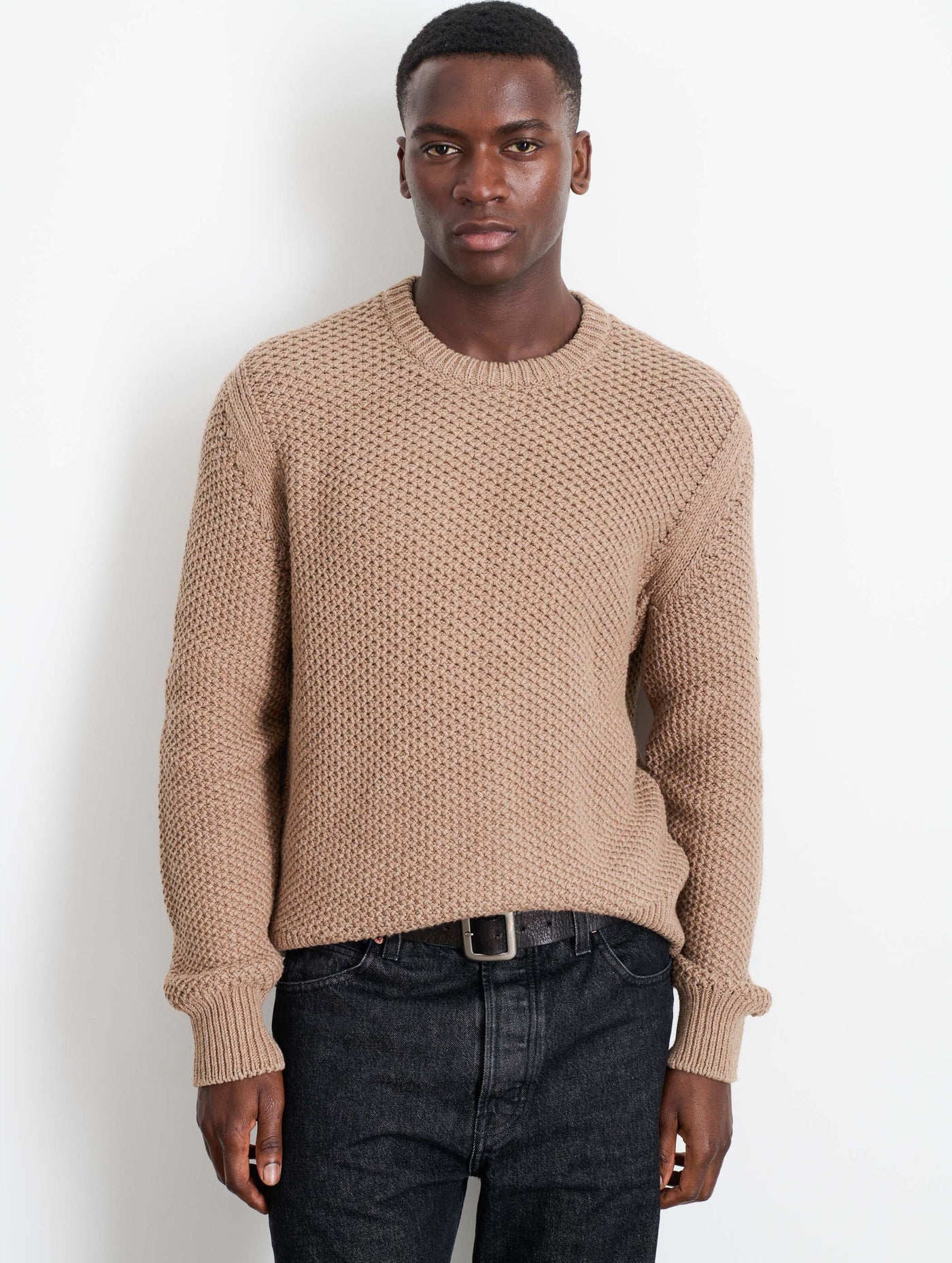 Wool Knit Crew deals Neck Sweater