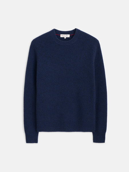 Dark blue crew neck sweater best sale