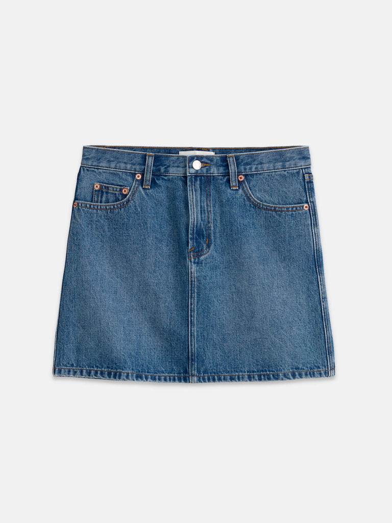 Andie Mini Skirt in Denim – Alex Mill