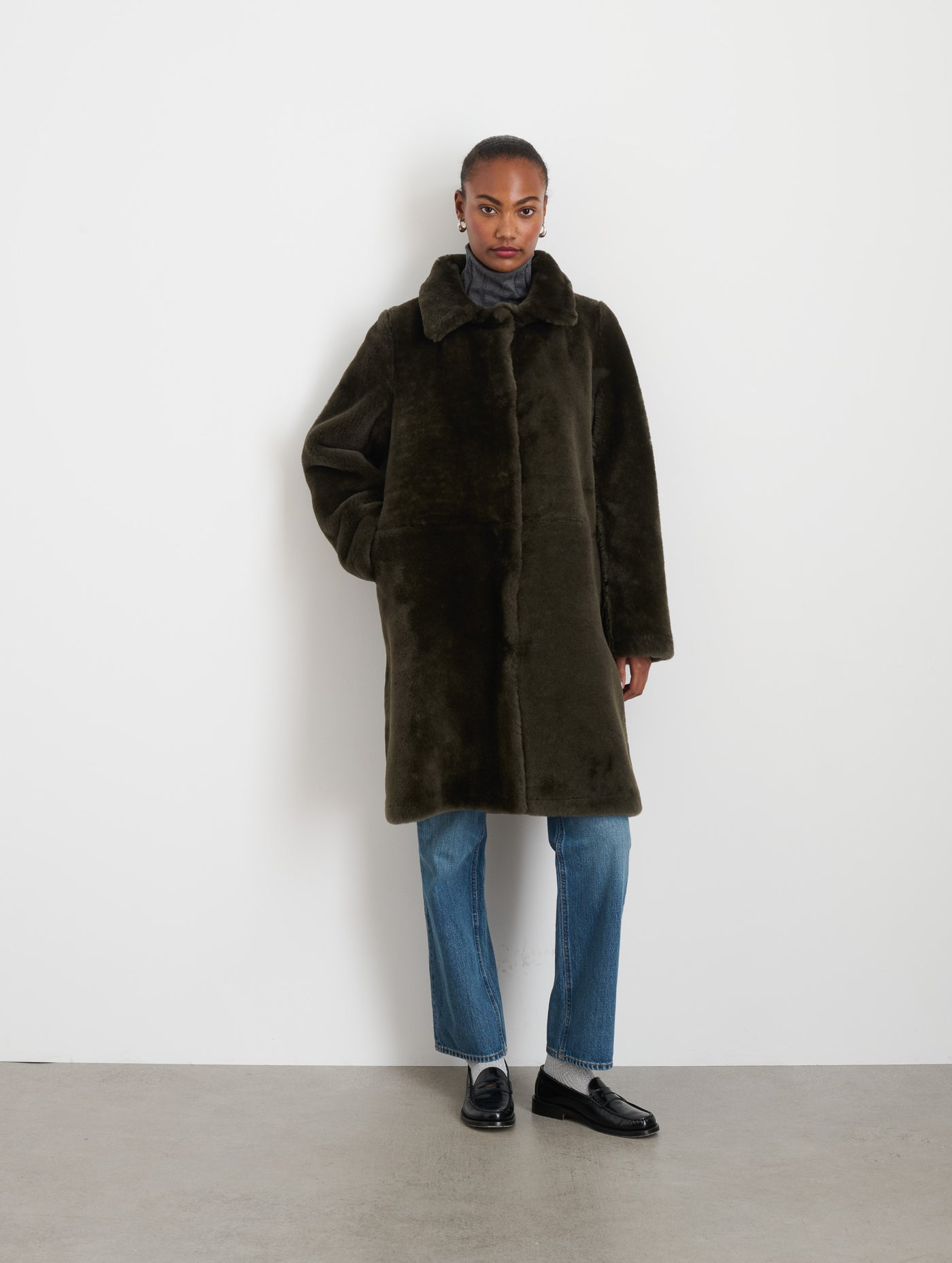 Owen Barry x Alex Mill Shearling Dorset Coat