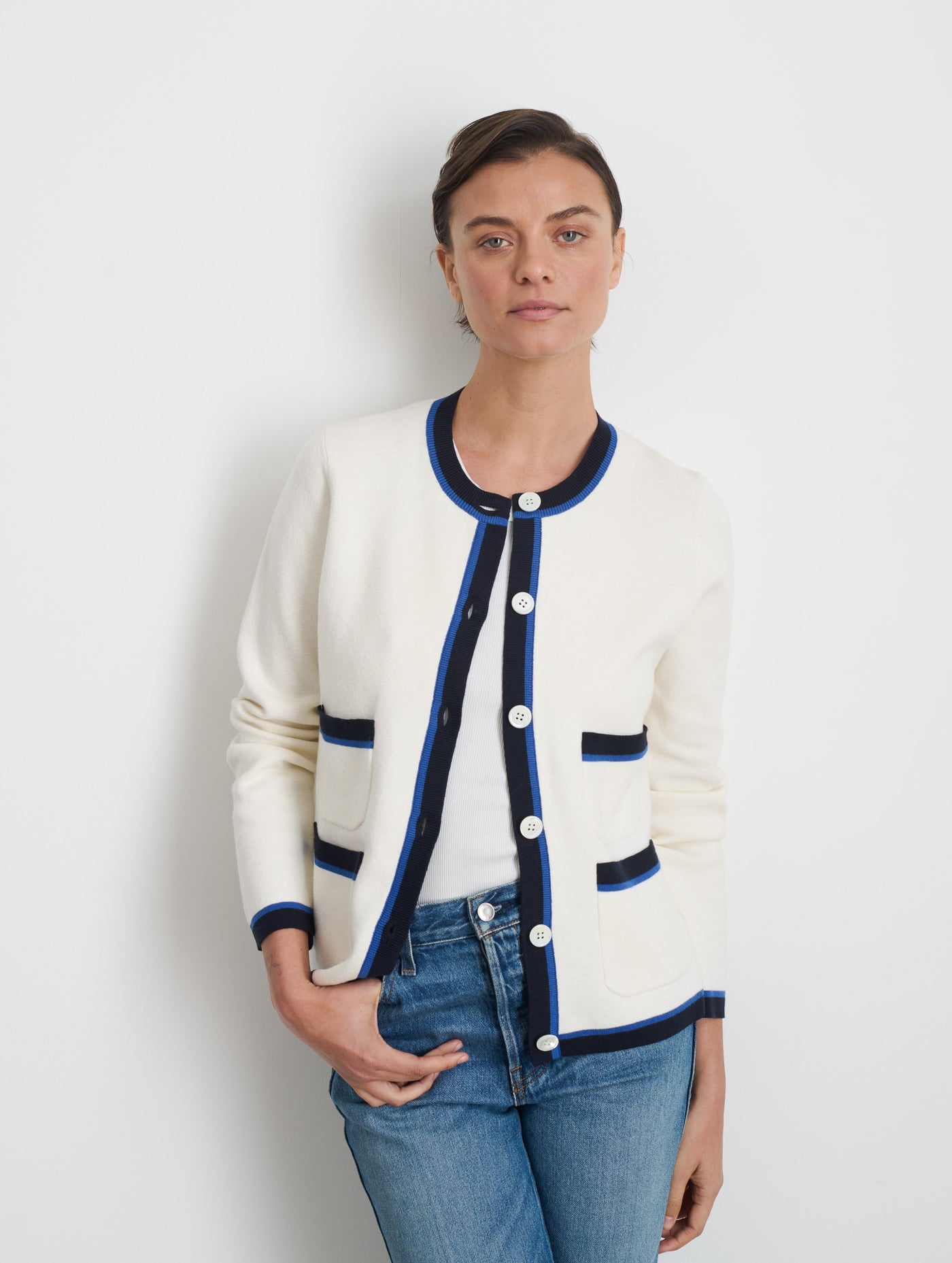 Camille Tipped Cardigan