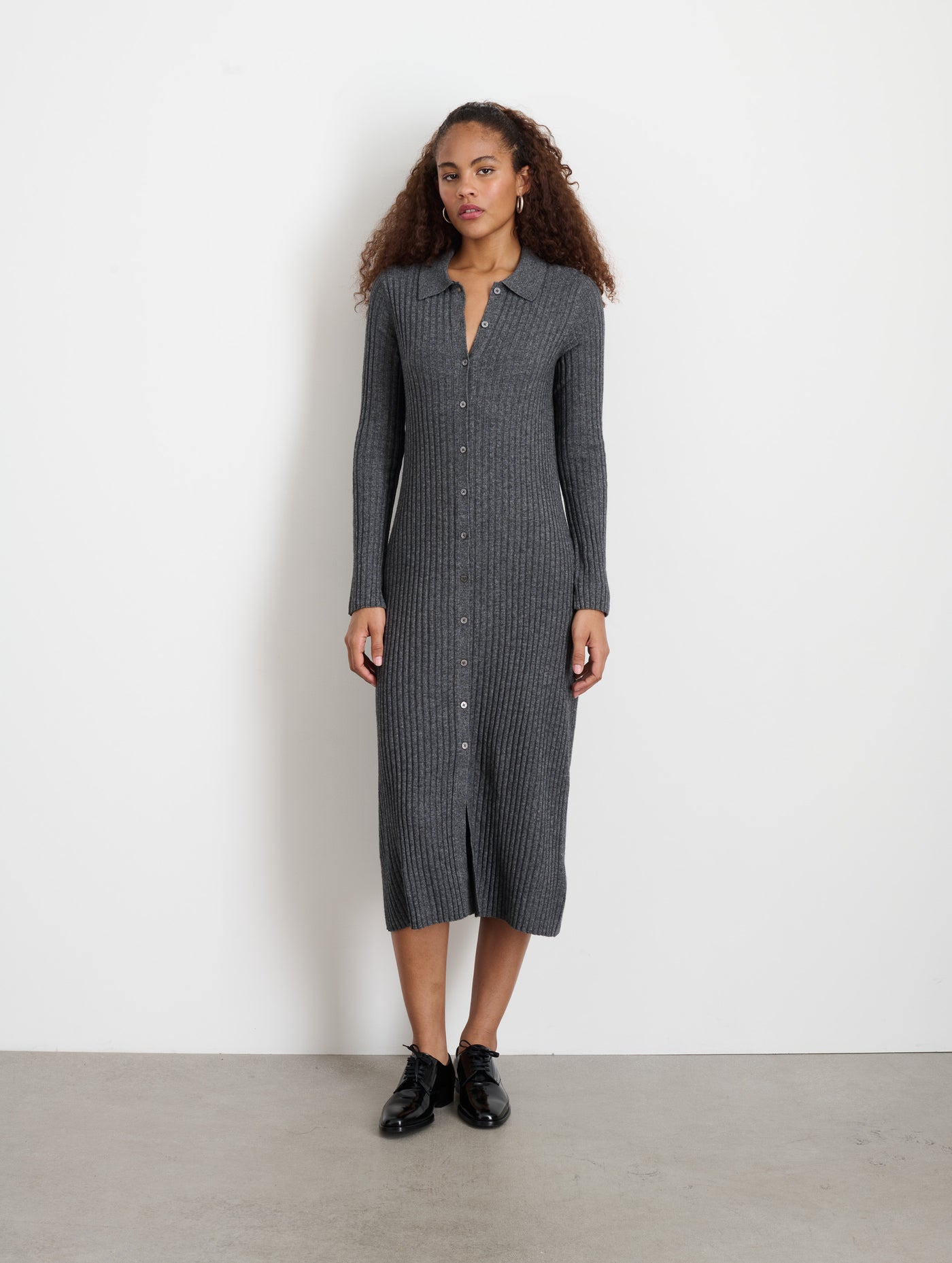 Long Sleeve Alice Ribbed Dress