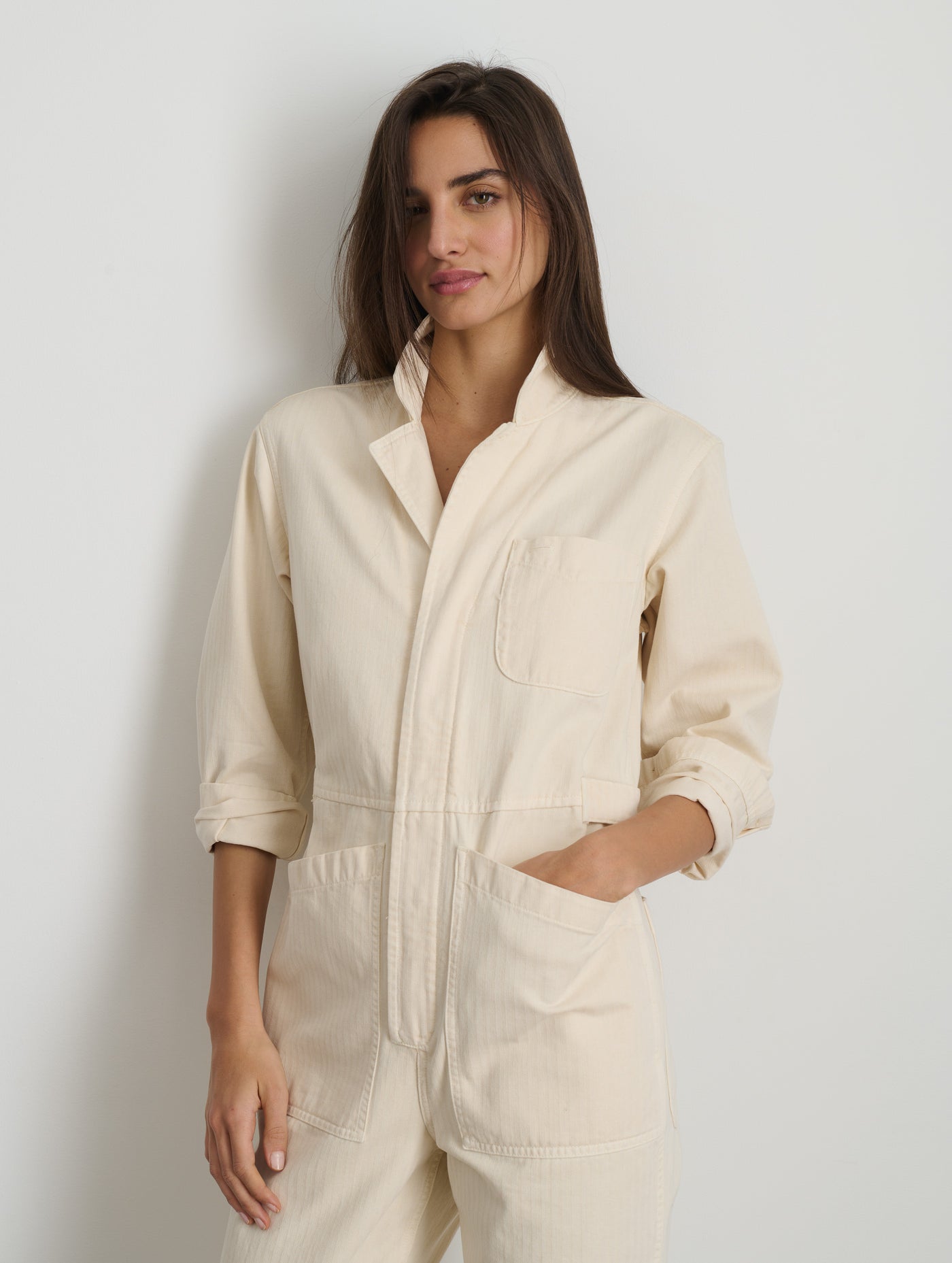 Standard Zip Jumpsuit in Herringbone – Alex Mill